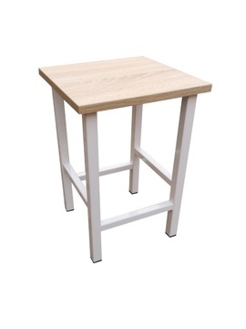 Taboret 45cm KLASYK BIAŁY Stół Taborety 5-KOLORÓW