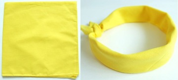 CHUSTKA BANDAMKA APASZKA BANDANA RÓŻNE gł żółta