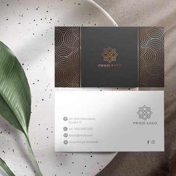 Визитки позолоченные, фольга soft touch + медная фольга, 100 шт + ДИЗАЙН!