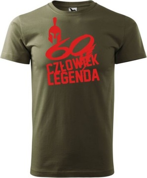 Koszulka na 60 Urodziny Prezent Człowiek Legenda