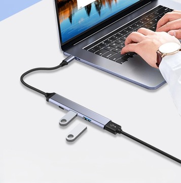 Адаптер-транстертор применить USB-C 3.1 OTG 4X USB-A