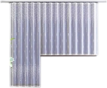 Sopelki firana 400x150 z kpl. balkonowego (gotowa)
