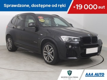 BMW X3 F25 SUV 2.0 20d 190KM 2016 BMW X3 xDrive20d, Salon Polska, Serwis ASO
