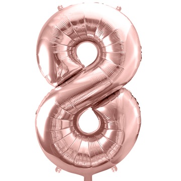 Balon foliowy liczba Osiem Cyfra 8 Urodziny 86cm