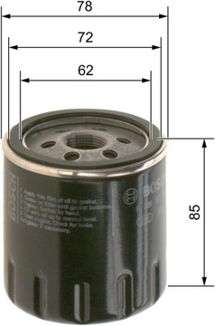 BOSCH F 026 407 300 FILTR OLEJE