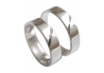 OBRĄCZKI SREBRNE PR. 925 CYRKONIA 5MM KOMPLET