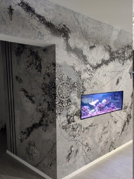 SZABLON MALARSKI TYNKARSKI MANDALA 12 100cm Beton architektoniczny TYNK