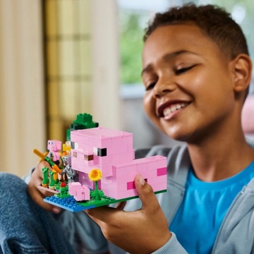 LEGO MINECRAFT 21268 DOM PROSIACZKA, zestaw klocków dla dzieci +7 lat