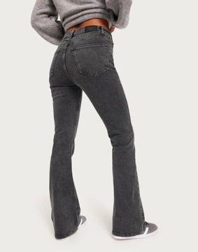 JEANSOWE DZWONY R1F NG5__XS GINA TRICOT SZARE SPODNIE