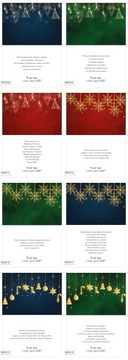 50 фирменных РОЖДЕСТВЕНСКИХ ОТКРЫТОК с КОНВЕРТАМИ и ЛОГОТИПОМ Бумага 350г