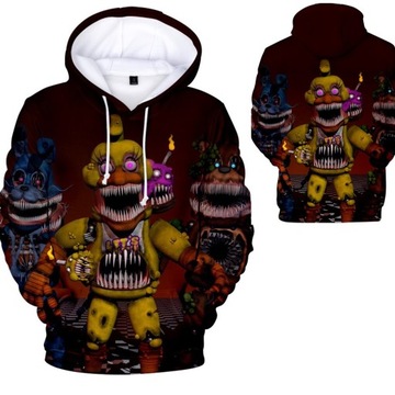 ТОЛСТОВКА FNAF 3D Freddy PUPPET MANGLE BONNIE РАЗМЕРЫ