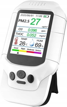 Przenośny miernik ozonu detektor PM 2.5 HCHO TVOC