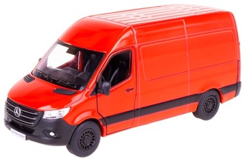 MERCEDES-BENZ SPRINTER MODEL METALOWY KINSMART CZERWONY 1:48