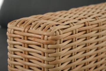 Комплект садовой мебели для балкона, 5 предметов, техноротанг бежевый