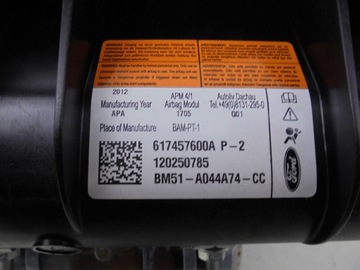 ПОДУШКА ПАССАЖИРСКОГО BM51-A044A74-CC FORD FOCUS MK3