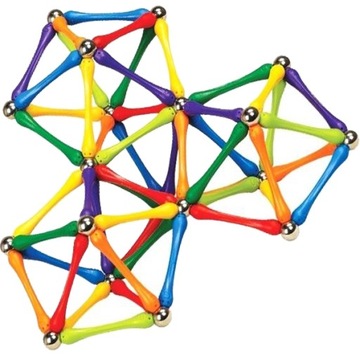 УЧЕБНЫЕ МАГНИТНЫЕ КОНСТРУКЦИИ БЛОКИ MAGNETIC 138 3D элементы