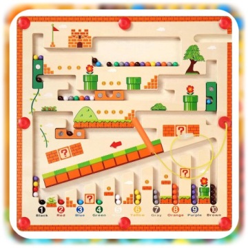 ДЕРЕВЯННАЯ МАГНИТНАЯ МОНТЕССОРИ МАГНИТНАЯ ОБУЧАЮЩАЯ ЦВЕТА ПОДСЧЕТ ДЛЯ ДЕТЕЙ