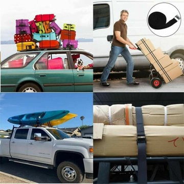 НАБОР ИЗ 6 ШТ. ФИКСИРОВАННЫЕ РЕМНИ С ТРЕЩОТКОЙ 4М ДЛЯ ВЕЛОСИПЕДА И МОТОЦИКЛА