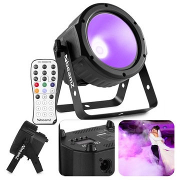 Reflektor Ultrafiolet STROBO FLATPAR LED COB 30W