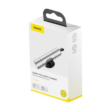 Безопасный молоток для окон Baseus Sharp Tool (серебристый)