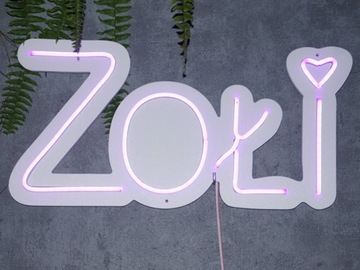 NWZZOLI neon LED na scianę z zasilaczem Zołi 48x22cm *produkt Polski*