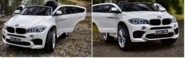BMW X6M АВТО АККУМУЛЯТОРНЫЙ АВТОМОБИЛЬНЫЙ КОЖАНЫЕ КОЛЕСА МЯГКИЕ КОЛЕСА EVA 2x45 Вт СВЕТОДИОДНЫЙ ДИСТАНЦИОННЫЙ СВЕТОДИОД