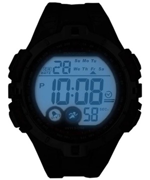 SPORTOWY ZEGAREK NA KOMUNIE TIMEX WODODOSZCZELNY WR50 DATA ALARM STOPER