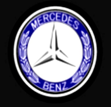 Светодиодные двери MERCEDES C класса с логотипом 09-15