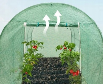 БОЛЬШАЯ ТЕПЛИЧНАЯ ТУННЕЛЬ из ФОЛЬГИ 200x200x300см УФ ФОЛЬГА 6м2 ТЕНТ