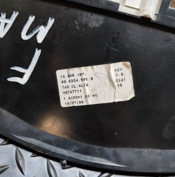 6063349916 PŘÍSTROJOVÁ DESKA 1.9 TD 100 74 1999 FIAT MAREA (185_)