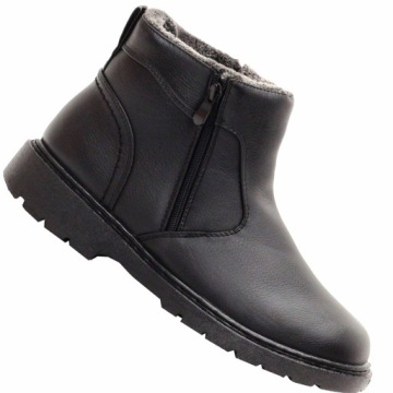 МУЖСКИЕ ЗИМНИЕ БОТИНКИ, ЧЕРНЫЕ СНЕЖНЫЕ БОТИНКИ