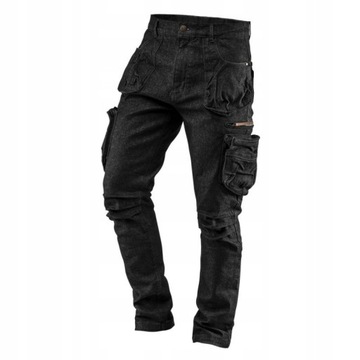 NEO Spodnie robocze 5 kieszeni DENIM 81-233-XXXL