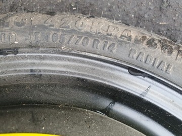 DOJEZDOVDOJEZDOVÉ REZERVY KOLO 14 " VW POLO 6N1 6N2 GOLF 2 3 III JAKO NOVÉ
