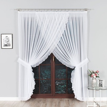 FIRANA ZAKŁADANA Z FALBANKAMI WOAL 500cm NA WYMIAR