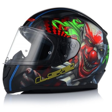 МОТОЦИКЛЬНЫЙ ШЛЕМ LS2 FF353 RAPID II JOKER HAPPY DREAMS + СИНИЙ ВЕТРОВОЙ СТЕКЛО