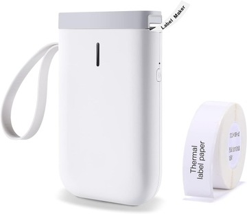 MINI ŁADOWALNA SAMOPRZYLEPNA DRUKARKA D11 ETYKIET TERMICZNYCH BIAŁY USB
