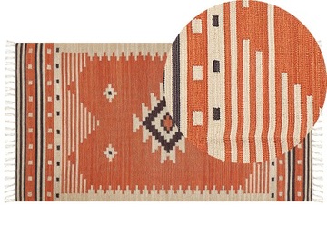 Dywan bawełniany kilim 80x150 cm wielokolorowy