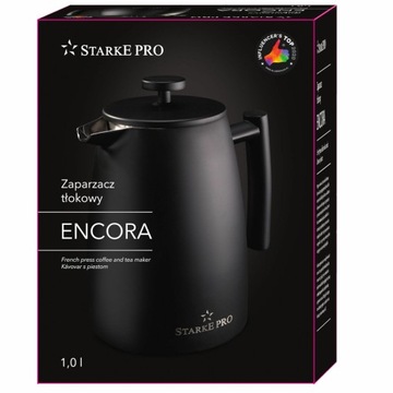 Большая поршневая КОФЕВАРКА ФРАНЦУЗ-ПРЕСС с функцией термос 2в1 Encora 1л