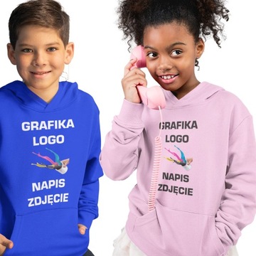 Bluza DZIECIĘCA z własnym nadrukiem TEKST ZDJECIE LOGO - KOLOROWY DRUK