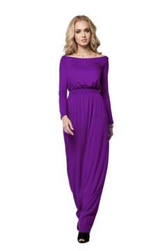 DŁUGA CIĄŻOWA SUKIENKA ELEGANCKA TUNIKA 2XL FM08