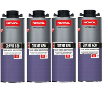 NOVOL GRAVIT 650 MASA ŚRODEK OCHRONY 2w1 CZARNY 4L
