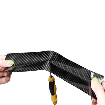 ЗАЩИТНАЯ ЛЕНТА УГЛЕРОДНАЯ ФОЛЬГА ТОЛЩИНОЙ 5D ДЛЯ ОБОРОТОВ, САМОКЛЕЯЩАЯСЯ 5СМ 10М