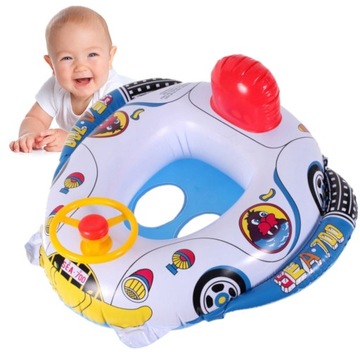 Кольцо для плавания POONTOON для детей, сиденье для младенцев с рулевым колесом