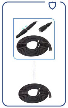 УДЛИНИТЕЛЬ ПИТАНИЯ ДЛЯ МОНИТОРИНГА КАМЕРЫ 5 м УНИВЕРСАЛЬНЫЙ ЧЕРНЫЙ