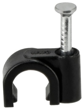 Крючки-держатели для кабельных гирлянд с гвоздем 6 мм 100 шт.