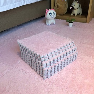 PUZZLE PIANKOWE MATA PIANKOWA MIĘKKI PLUSZOWY12szt