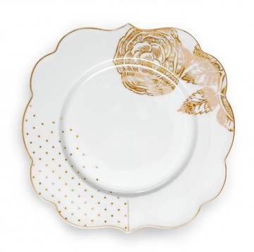 Talerz deserowy Royal White PiP Studio, 17 cm