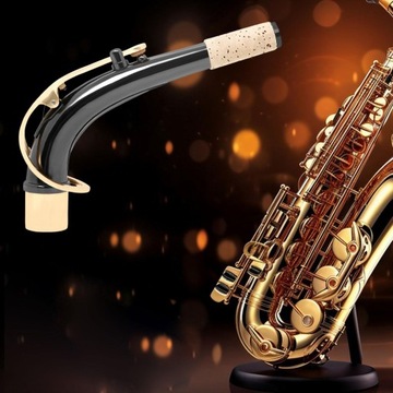 Гриф для альт-саксофона E Плоский гриф для альт-саксофона согнут в форме локтя для золотого цвета