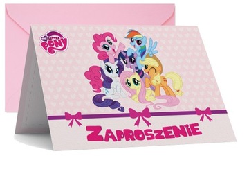 ZAPROSZENIE URODZINOWE My Little Pony ZAPROSZENIA