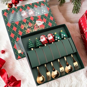 Десертные ложки Вилки из нержавеющей стали, стиль B